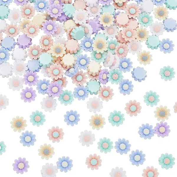 200Pcs Opaque Resin Decoden Cabochons