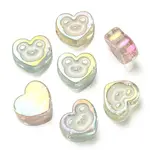 UV Plating Rainbow Iridescent Acrylic Enamel Beads