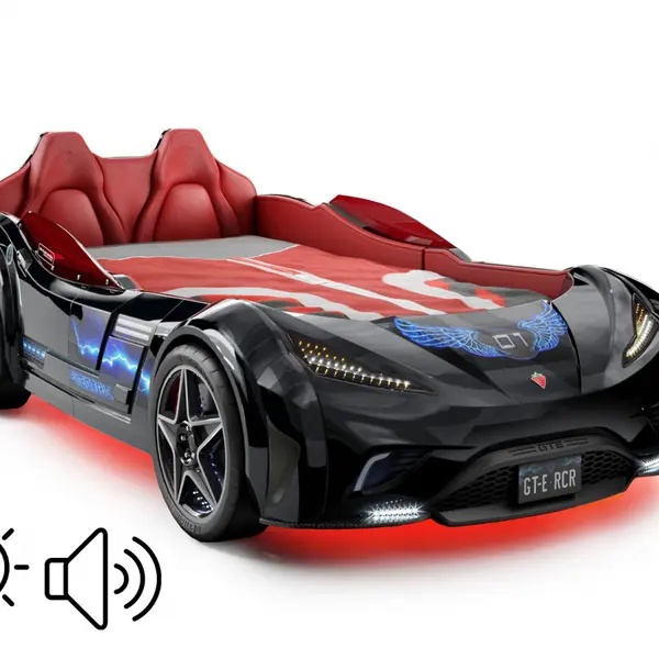 Postel auto 100x190 electric - černá