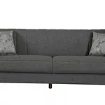 Trojmístná rozkládací pohovka s úložným prostor puerto - šedá