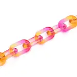 Handmade Two Tone Transparent Acrylic Cable Chains