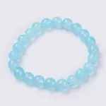 Natural Jade Beaded Stretch Bracelet