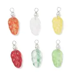 Gradient Color Baking Paint Glass Pendants