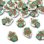Christmas Theme Handmade Polymer Clay Cabochons