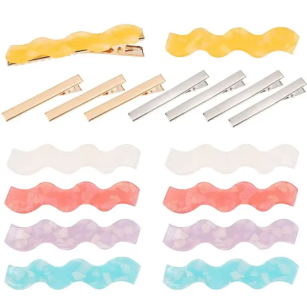 DIY Wave Alligator Hair Clips Making Kits