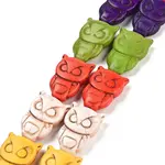 Owl Synthetic Turquoise Beads Strands