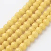 Natural Mashan Jade Round Beads Strands