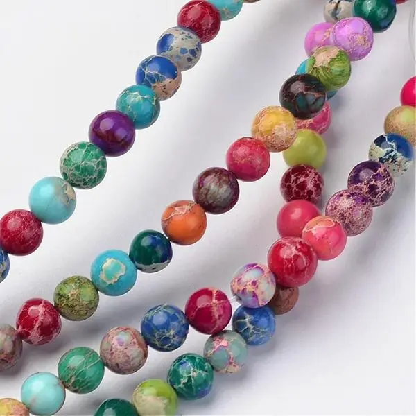 Natural Imperial Jasper Beads Strands