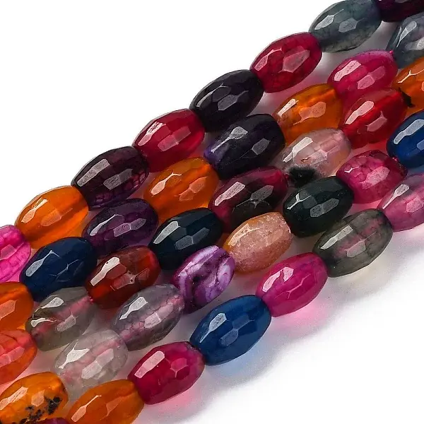 Natural Dragon Veins Agate Beads Strands