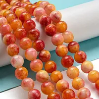 Natural Dyed Yellow Jade Beads Strands