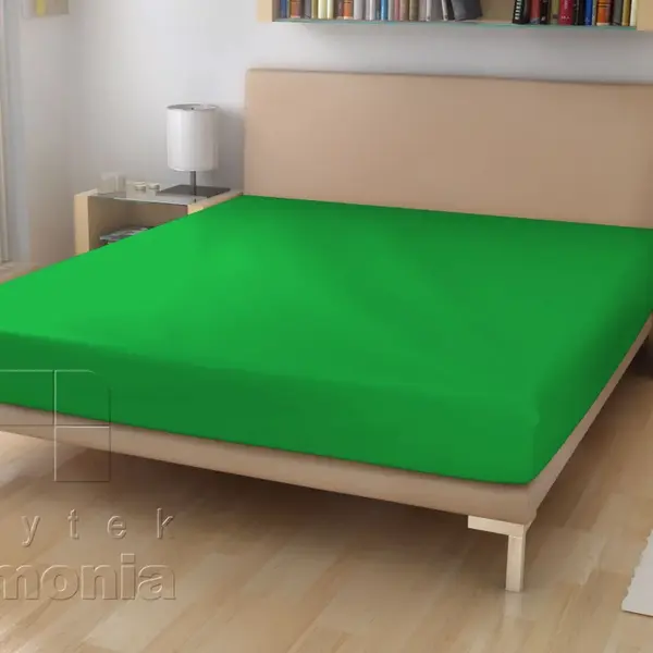 33- prostěradlo jersey zelená - 200x220cm