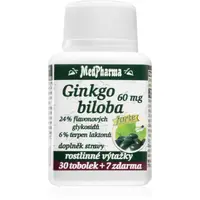 MedPharma Ginkgo biloba 60 mg FORTE tobolky na podporu krvného obehu a kognitívnych funkcií 37 cps