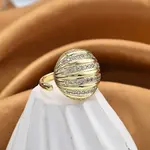 Rack Plating Brass Micro Pave Clear Cubic Zirconia Cuff Finger Rings for Women