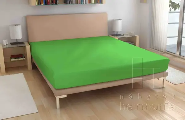 Froté plachta - sýto zelené - 200 x 220 cm