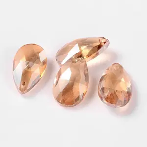 Faceted Teardrop Glass Pendants