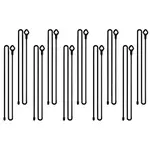 10Pcs Reusable Silicone Cable Tie