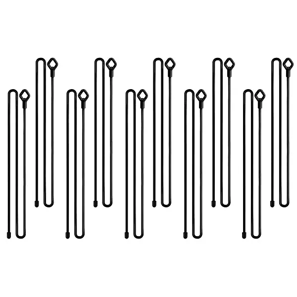 10Pcs Reusable Silicone Cable Tie