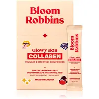 Bloom Robbins Glowy skin COLLAGEN YOUNGER & SMOOTHER SKIN POWDER prášek pro krásnou pleť příchuť Mango Maracuja 30 ks