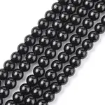 Synthetic Black Stone Beads Strands