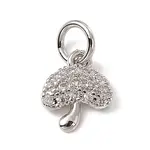 Brass Micro Pave Cubic Zirconia Charms