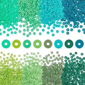 4800Pcs 8 Colors Handmade Polymer Clay Beads