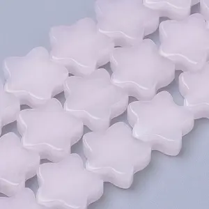 Natural White Jade Beads Strands