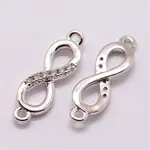 Brass Micro Pave Cubic Zirconia Links