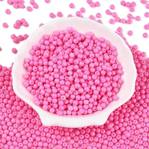 Opaque Baking Paint Glass Beads