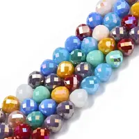 Electroplate Glass Beads Strands