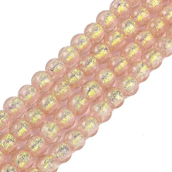 Handmade Foil Lampwork Beads Strands