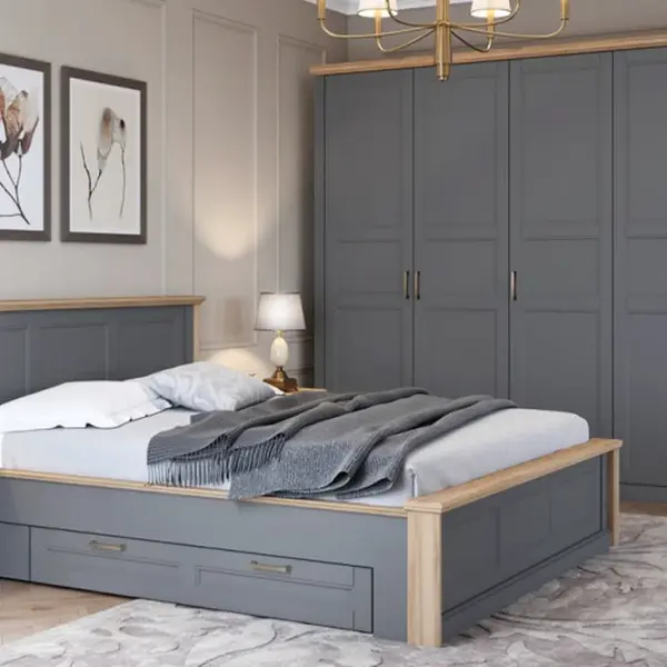 Ložnice 160 artis - šedá/ořech pacific