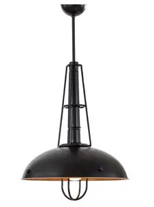 Stropní lampa corvus - černá