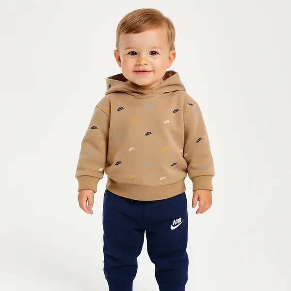 Nike kids n nsw pp aop flc po pant set 18m