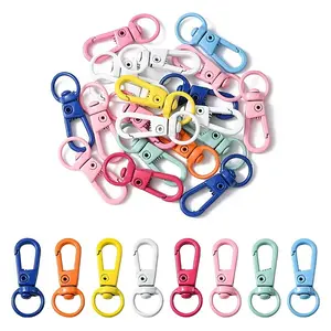 20Pcs Spray Painted Alloy Swivel Clasps