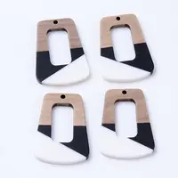 Resin & Walnut Wood Pendants