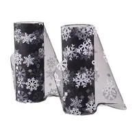 Snowflake Deco Mesh Ribbons