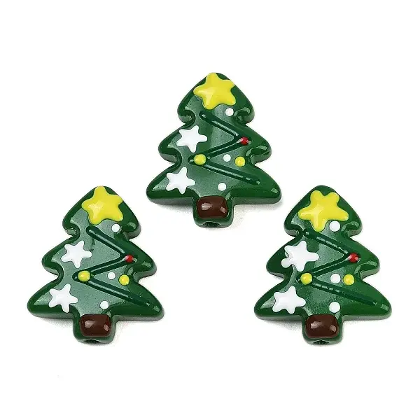 Christmas Theme Handmade Lampwork Beads