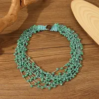 Bohemian Style Glass Bead Multi-layer Necklaces for Daily Wear and Gifting
