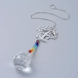 Crystals Chandelier Suncatchers Prisms Chakra Hanging Pendant