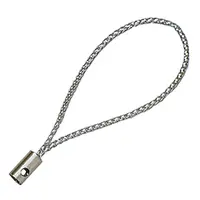 Cord Loop with Alloy Findings and Purl Cord