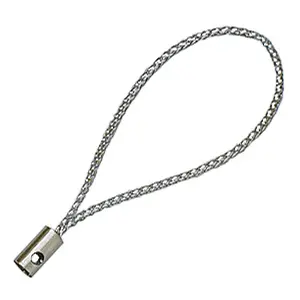 Cord Loop with Alloy Findings and Purl Cord