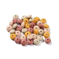 Rondelle Food Grade Eco-Friendly Silicone Focal Beads