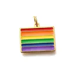 Pride 304 Stainless Steel Enamel Pendants