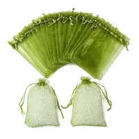 50Pcs Organza Bags Jewellery Storage Pouches Wedding Favour Party Mesh Drawstring Gift