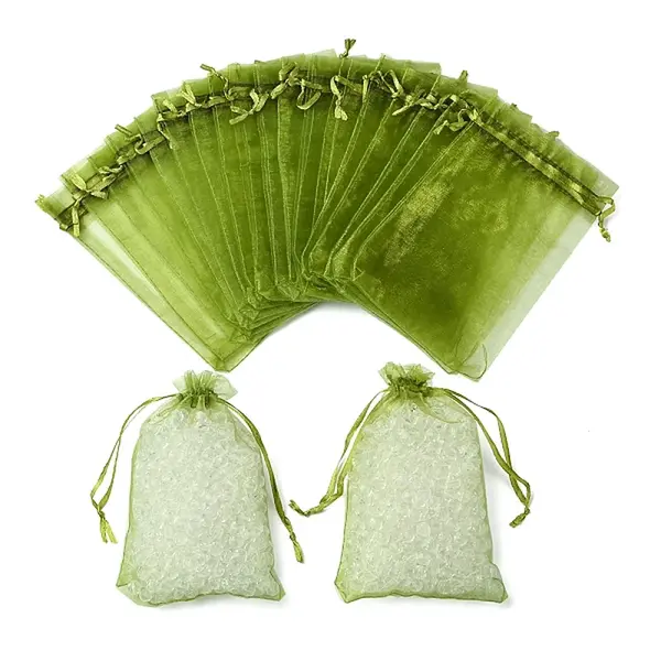 50Pcs Organza Bags Jewellery Storage Pouches Wedding Favour Party Mesh Drawstring Gift
