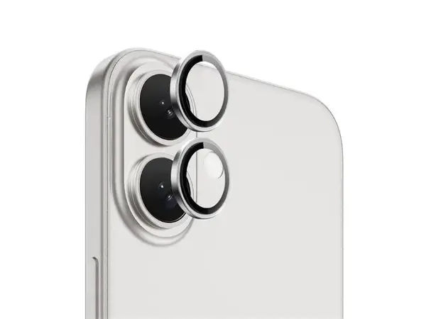 Ochranná folie na objektiv fotoaparátu pro iPhone 16/16 PLUS Silver