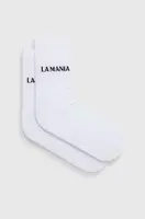 Ponožky La Mania dámské, bílá barva