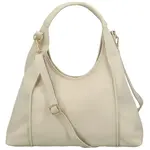 Dámská kožená kabelka na rameno krémová - Delami Vera Pelle Aristid
