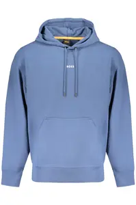 Pánská modrá mikina s kapucí BOSS