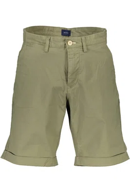 GANT GREEN MEN'S BERMUDA TROUSERS